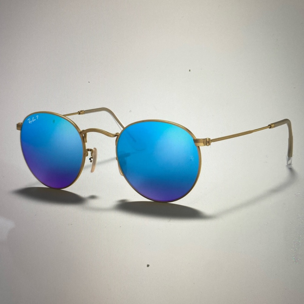 Ray vans blue round flash sunglasses